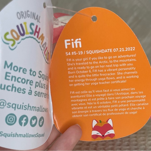 NEW! Fifi The Fox Squishmallows Halloween edition 4.5” - Picture 4 of 4